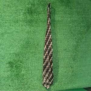 Di Moggio Pure Silk Elegant Black and Gray Men's Tie